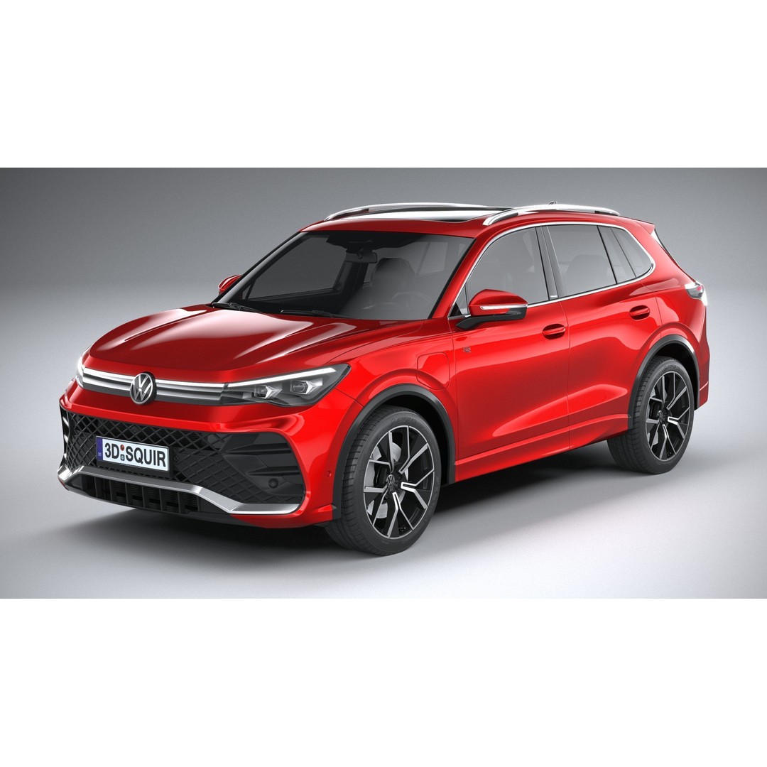 Volkswagen Tiguan R 2024 3D Model – High Poly SUV with VRAY and Corona Setups - View 3