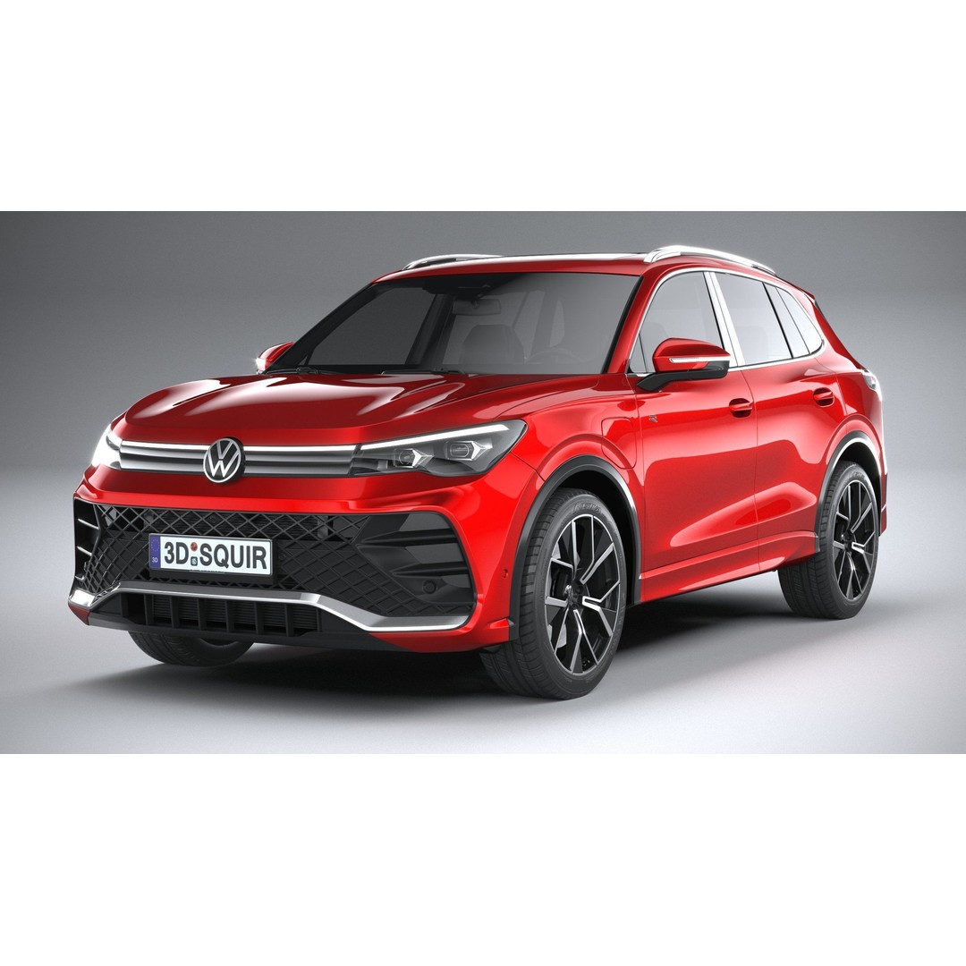 Volkswagen Tiguan R 2024 3D Model – High Poly SUV with VRAY and Corona Setups - View 4