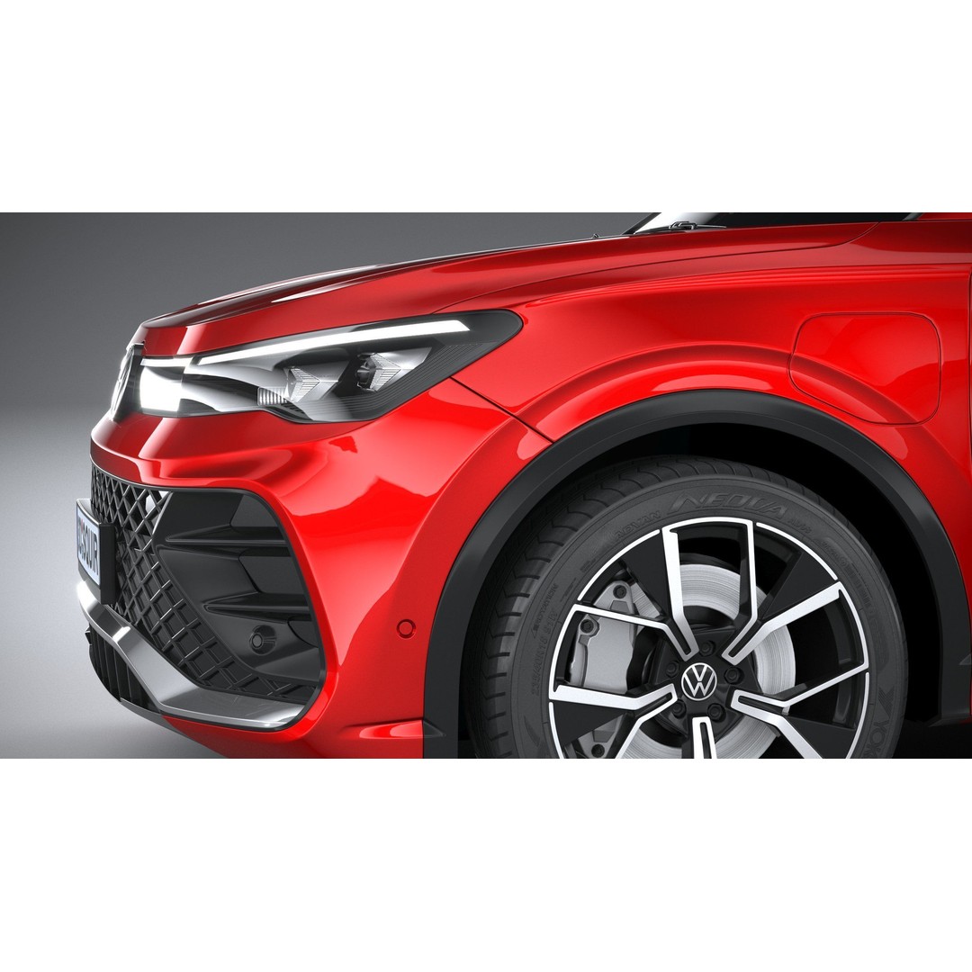 Volkswagen Tiguan R 2024 3D Model – High Poly SUV with VRAY and Corona Setups - View 5