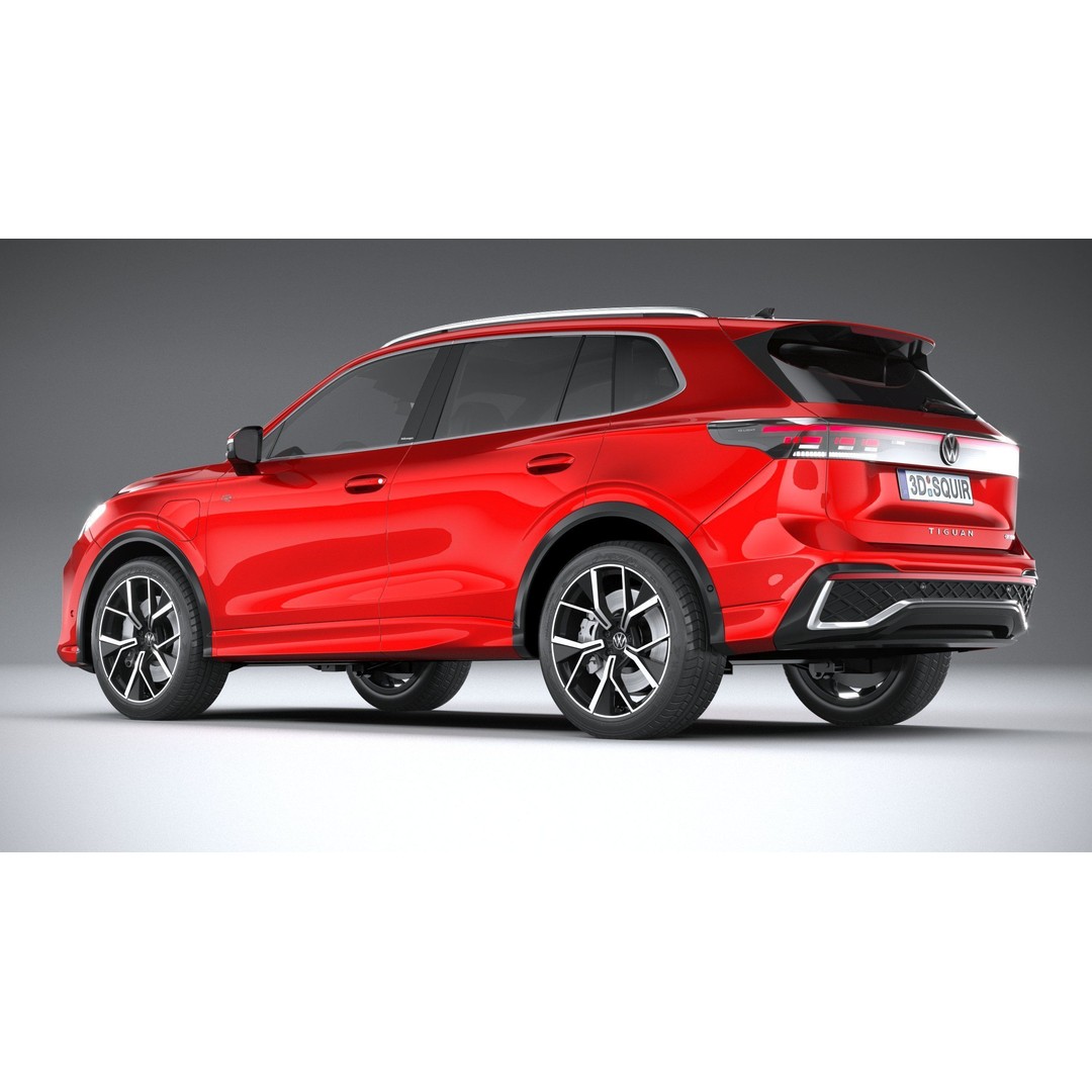 Volkswagen Tiguan R 2024 3D Model – High Poly SUV with VRAY and Corona Setups - View 7
