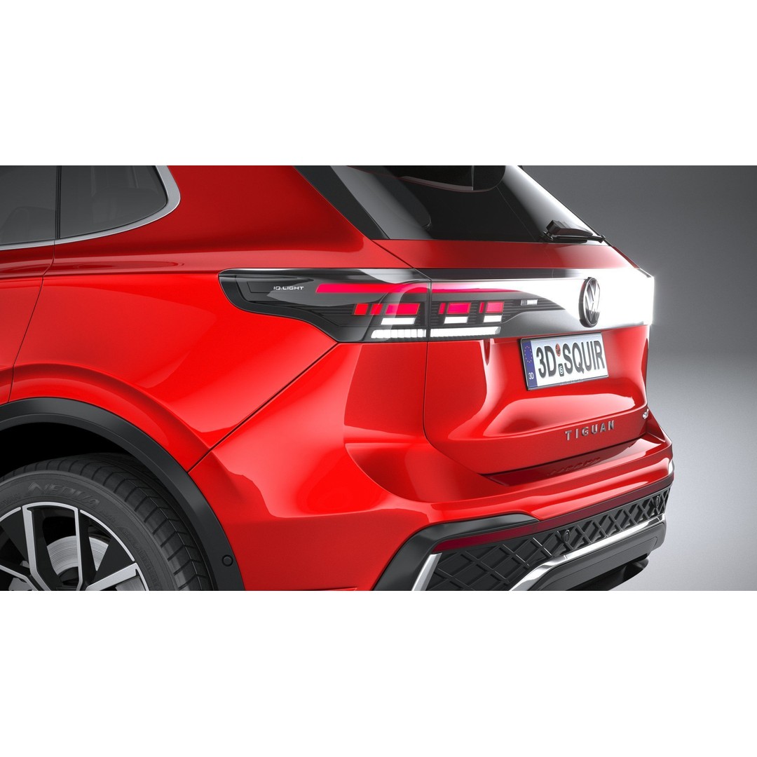 Volkswagen Tiguan R 2024 3D Model – High Poly SUV with VRAY and Corona Setups - View 8