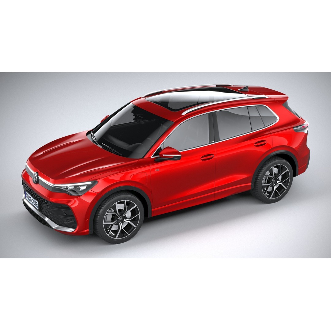 Volkswagen Tiguan R 2024 3D Model – High Poly SUV with VRAY and Corona Setups - View 9