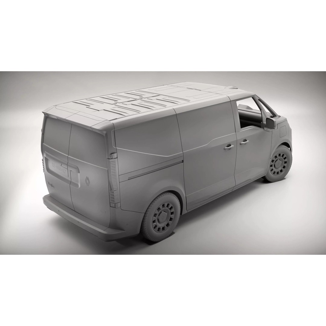 Renault Trafic E-Tech Electric Van 2026 3D Model – High Poly PBR Asset, FBX/OBJ - View 14