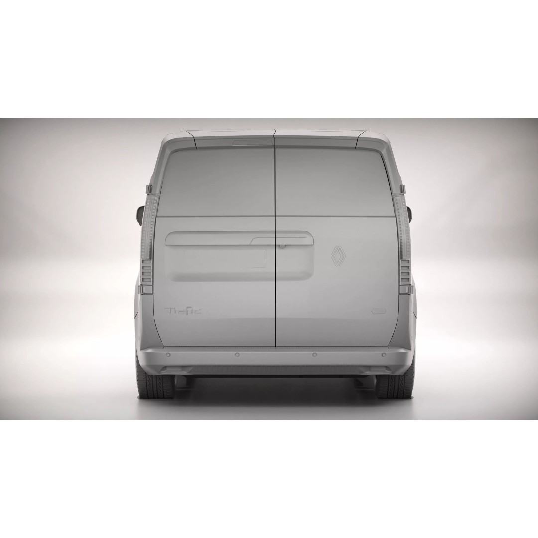 Renault Trafic E-Tech Electric Van 2026 3D Model – High Poly PBR Asset, FBX/OBJ - View 16
