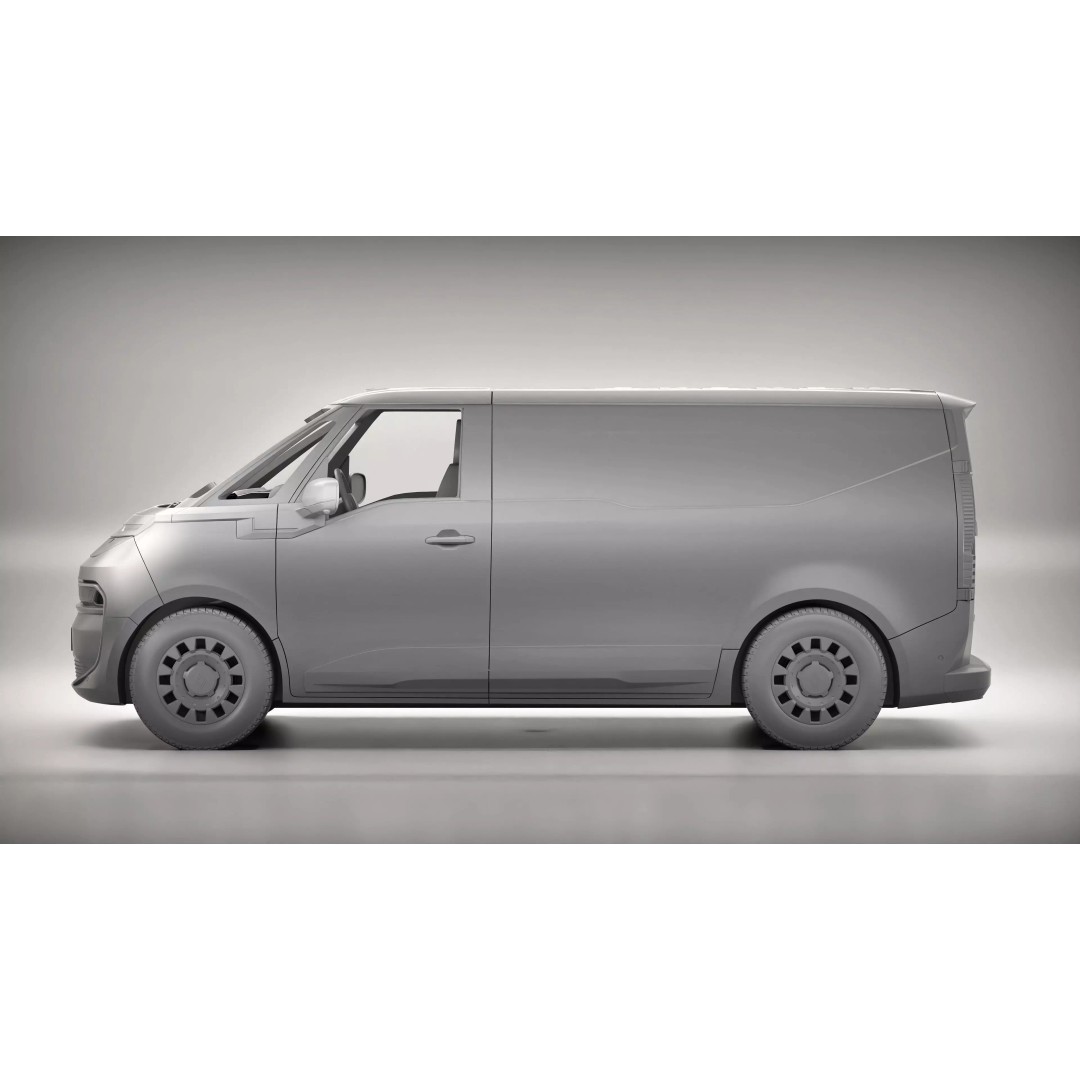 Renault Trafic E-Tech Electric Van 2026 3D Model – High Poly PBR Asset, FBX/OBJ - View 17