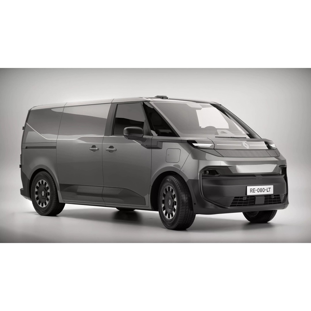 Renault Trafic E-Tech Electric Van 2026 3D Model – High Poly PBR Asset, FBX/OBJ - View 6