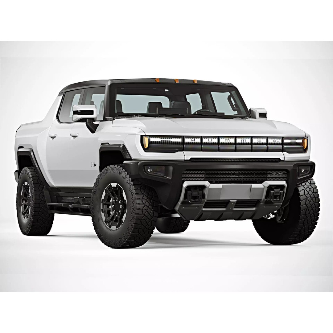 2022 GMC Hummer EV 3D Model – High Poly Game Asset, FBX & OBJ Formats - View 2