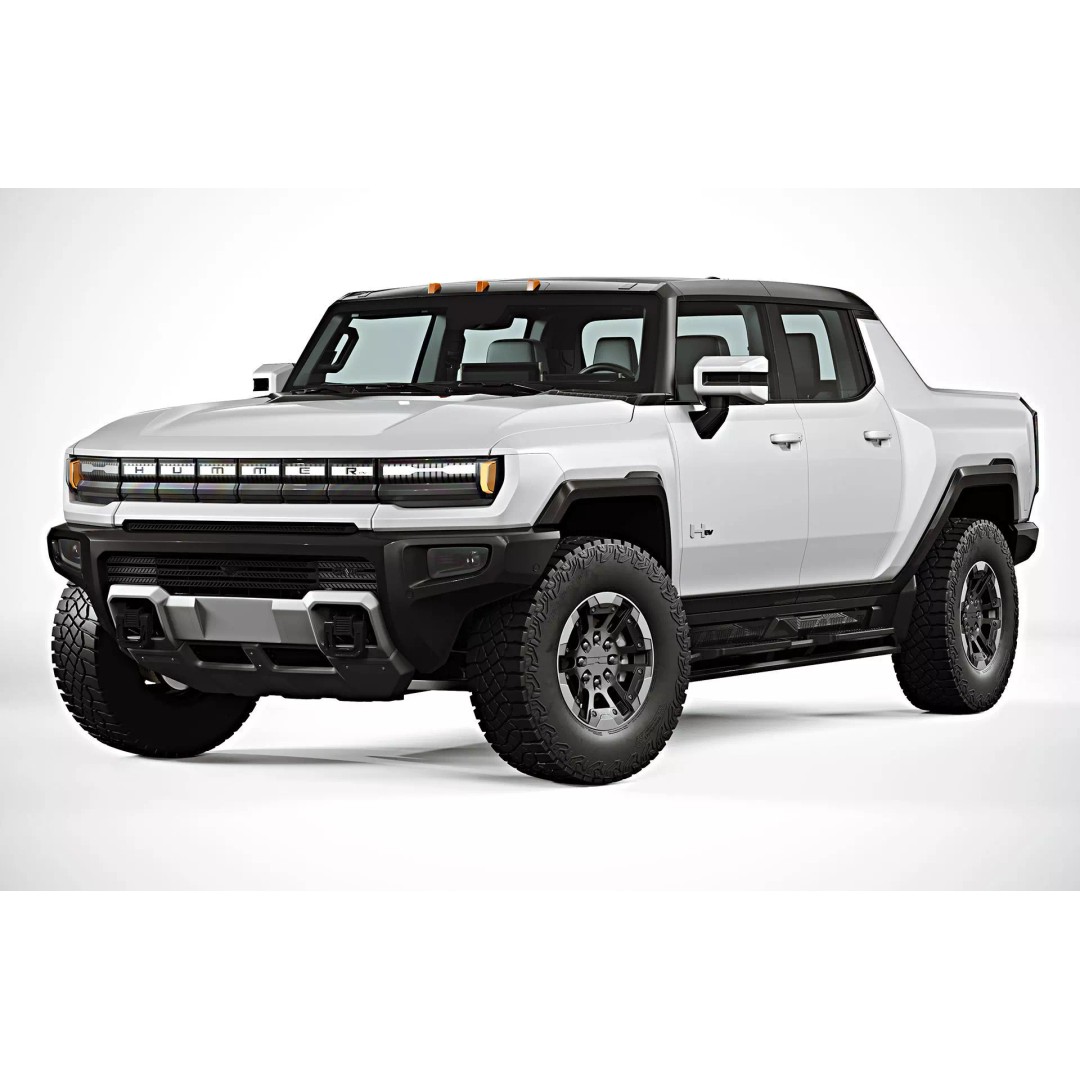 2022 GMC Hummer EV 3D Model – High Poly Game Asset, FBX & OBJ Formats - View 6