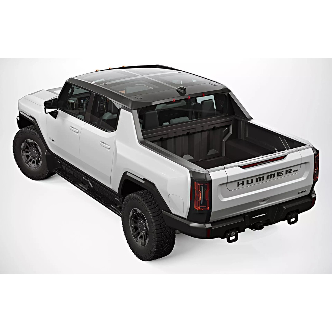 2022 GMC Hummer EV 3D Model – High Poly Game Asset, FBX & OBJ Formats - View 7