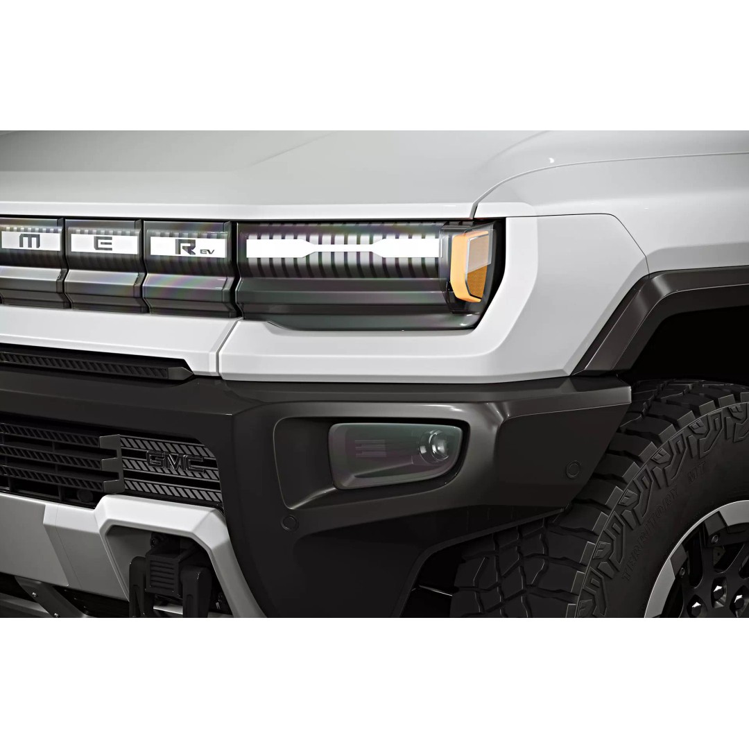 2022 GMC Hummer EV 3D Model – High Poly Game Asset, FBX & OBJ Formats - View 9