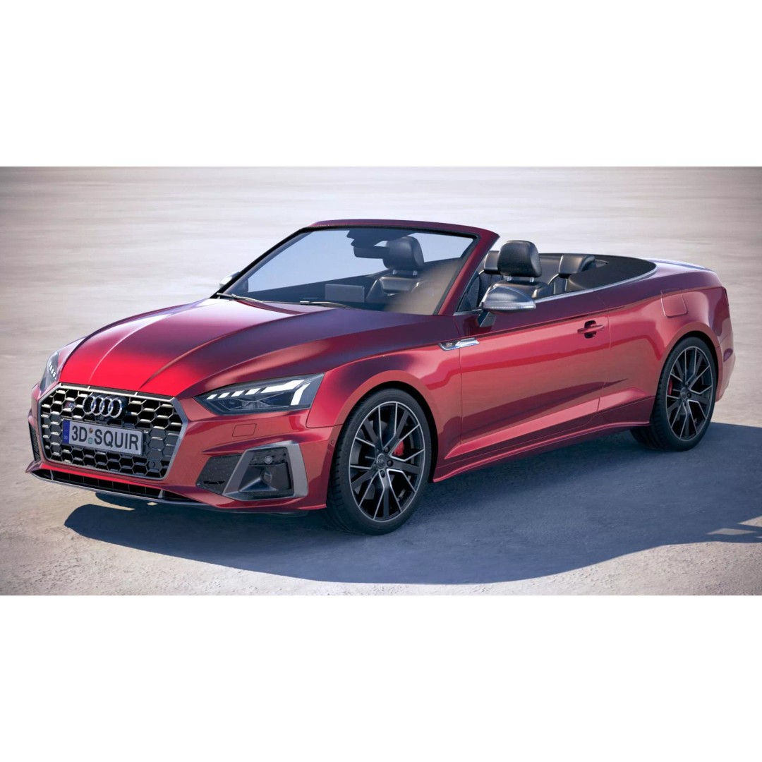 AUDI S5 3D Model – Low Poly Racing Car, FBX, PBR Textures - View 2