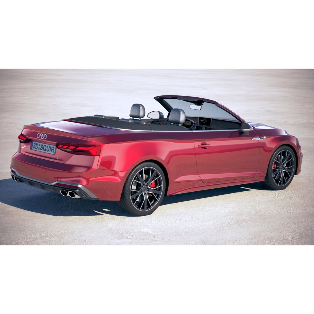 AUDI S5 3D Model – Low Poly Racing Car, FBX, PBR Textures - View 4
