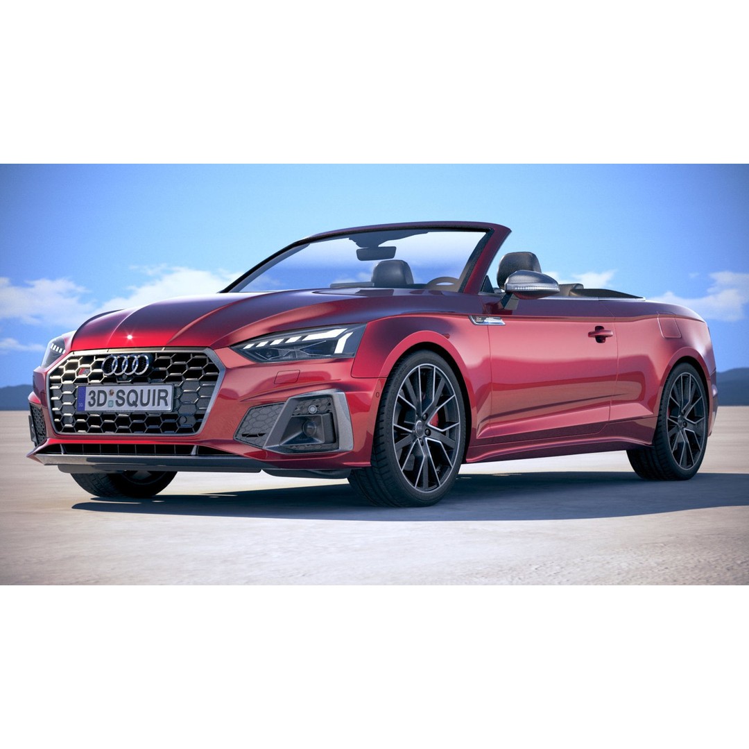AUDI S5 3D Model – Low Poly Racing Car, FBX, PBR Textures - View 9