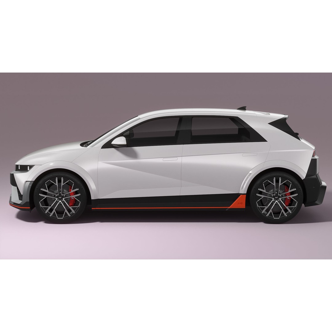 Hyundai Ioniq 5 N 2025 3D Model – High Poly SUV Asset, FBX, Blender - View 10