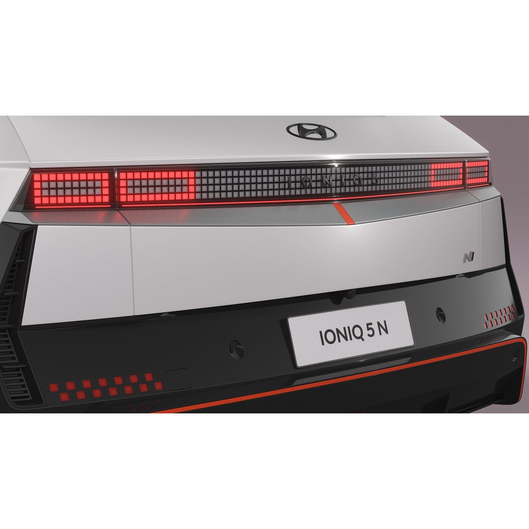 Hyundai Ioniq 5 N 2025 3D Model – High Poly SUV Asset, FBX, Blender - View 12