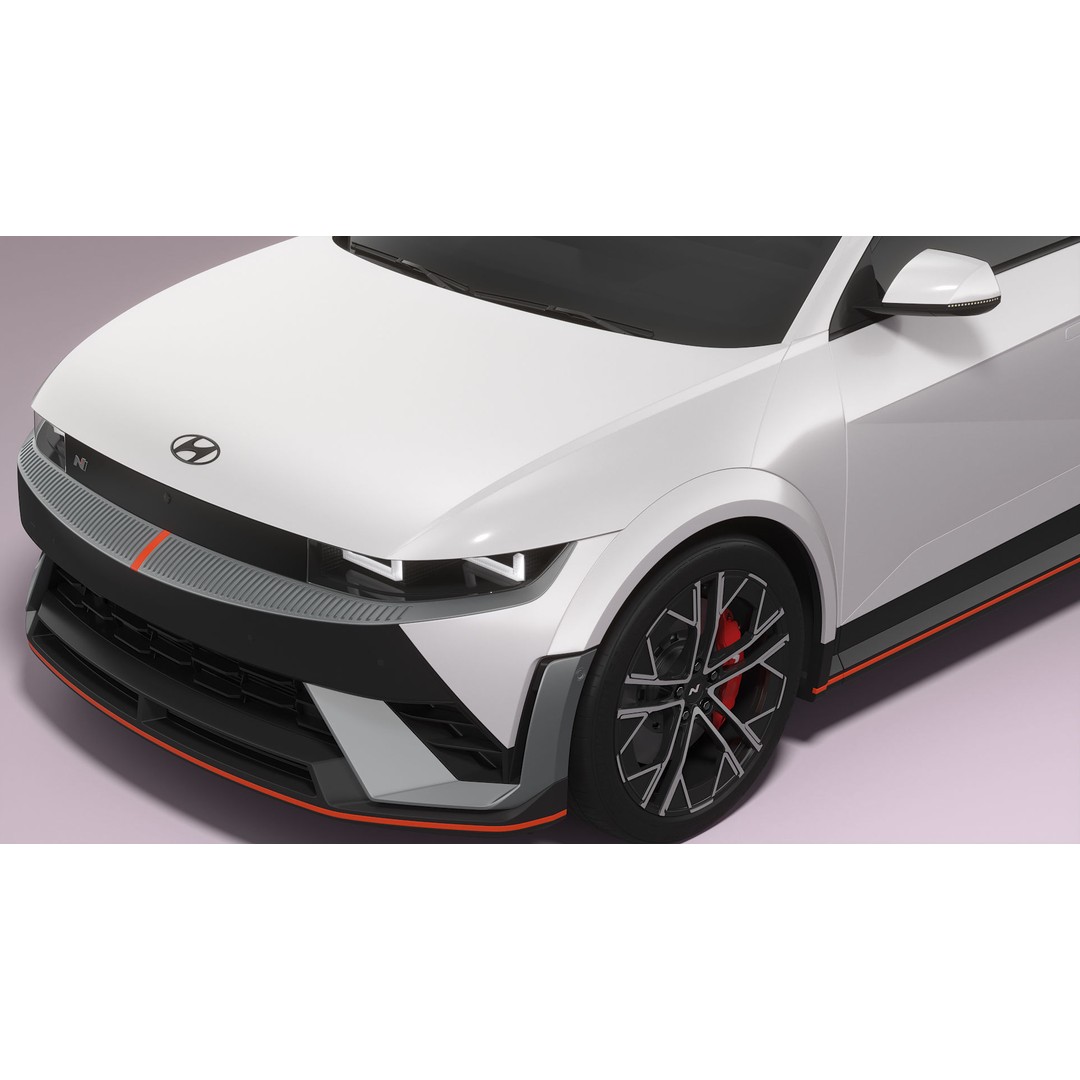 Hyundai Ioniq 5 N 2025 3D Model – High Poly SUV Asset, FBX, Blender - View 15