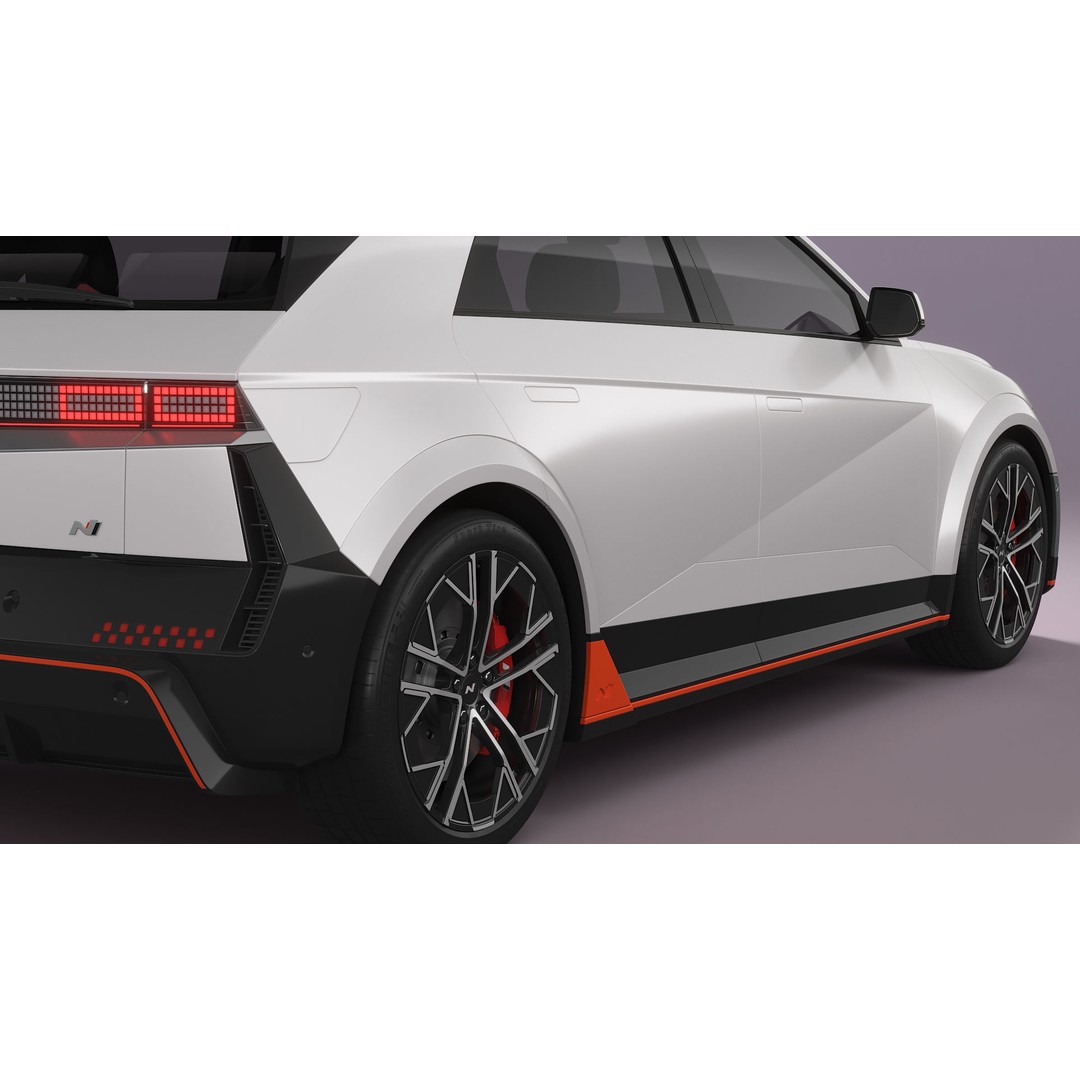 Hyundai Ioniq 5 N 2025 3D Model – High Poly SUV Asset, FBX, Blender - View 18