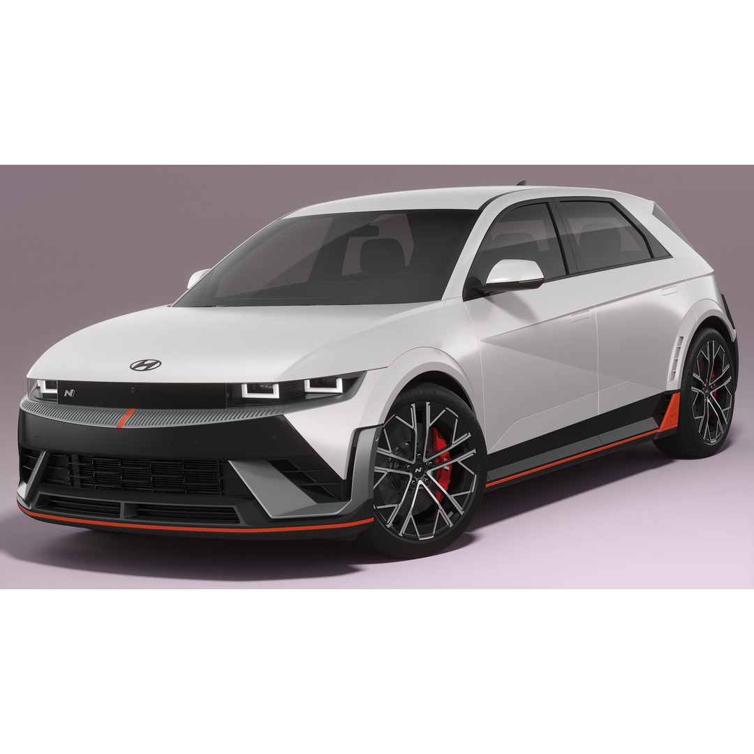 Hyundai Ioniq 5 N 2025 3D Model – High Poly SUV Asset, FBX, Blender - View 3
