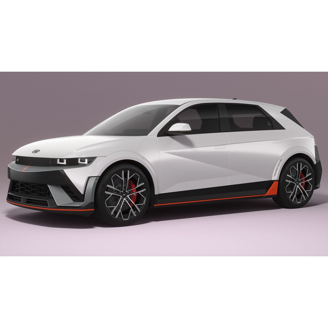 Hyundai Ioniq 5 N 2025 3D Model – High Poly SUV Asset, FBX, Blender - View 4