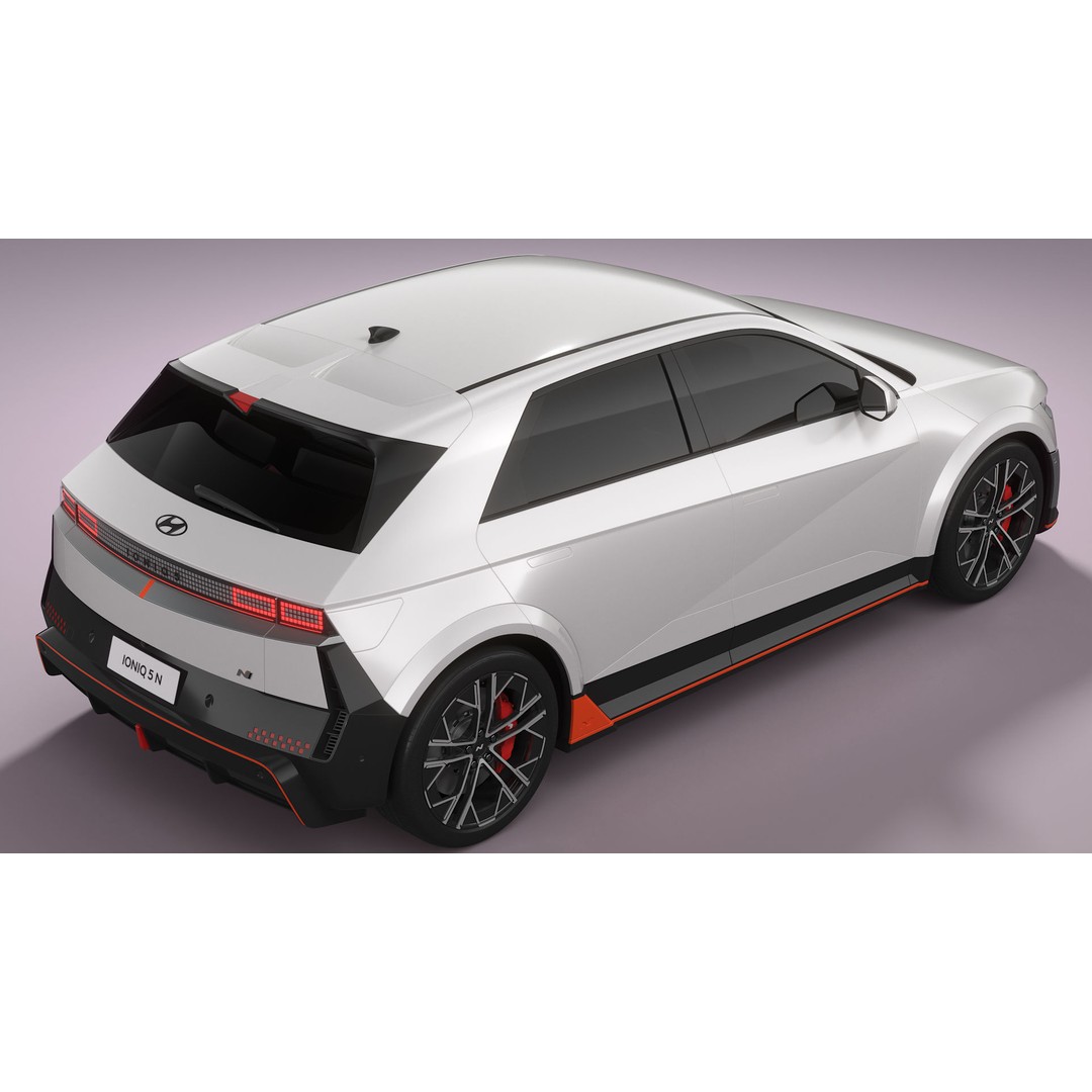 Hyundai Ioniq 5 N 2025 3D Model – High Poly SUV Asset, FBX, Blender - View 6