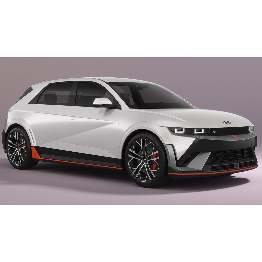 Hyundai Ioniq 5 N 2025 3D Model – High Poly SUV Asset, FBX, Blender - View 7