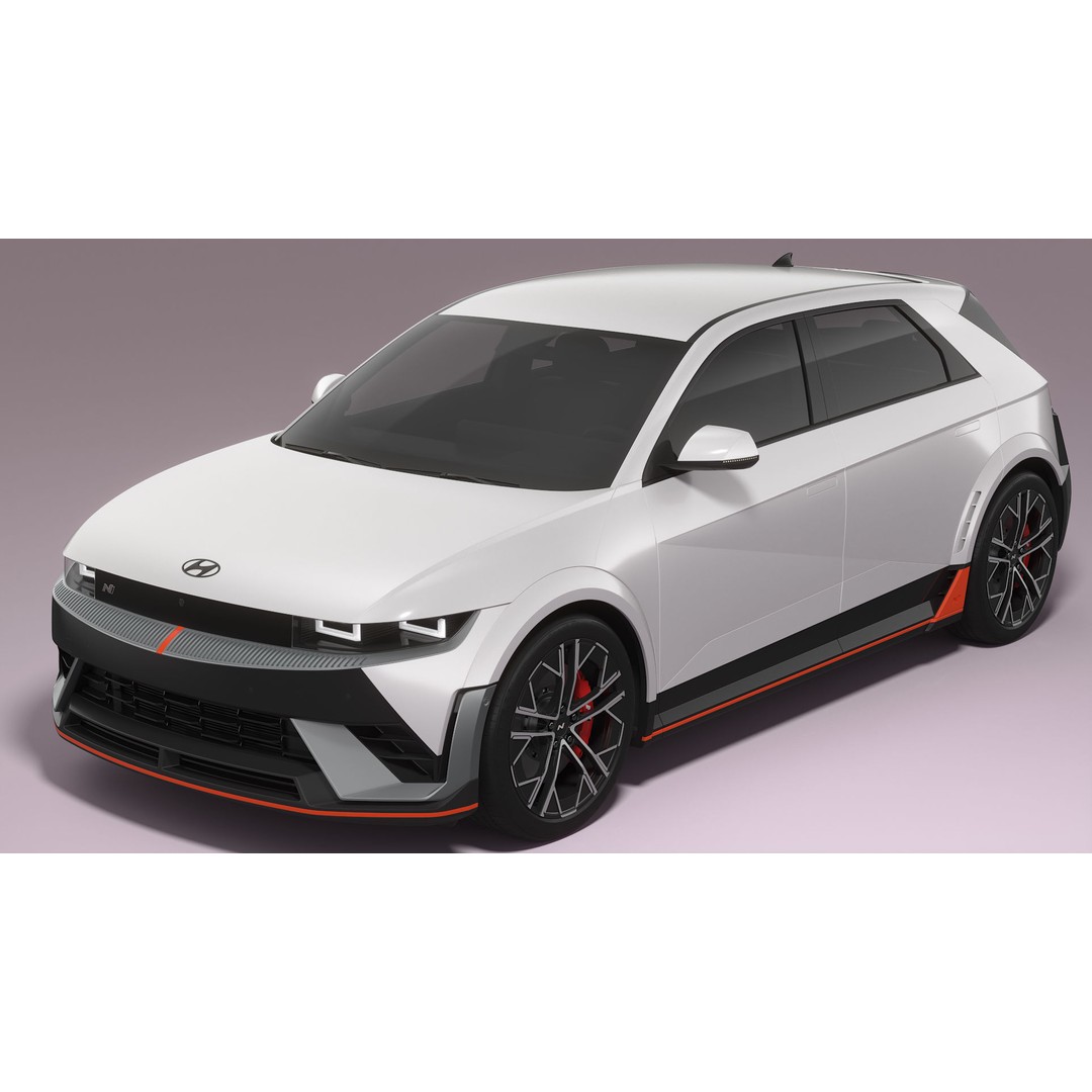 Hyundai Ioniq 5 N 2025 3D Model – High Poly SUV Asset, FBX, Blender - View 9