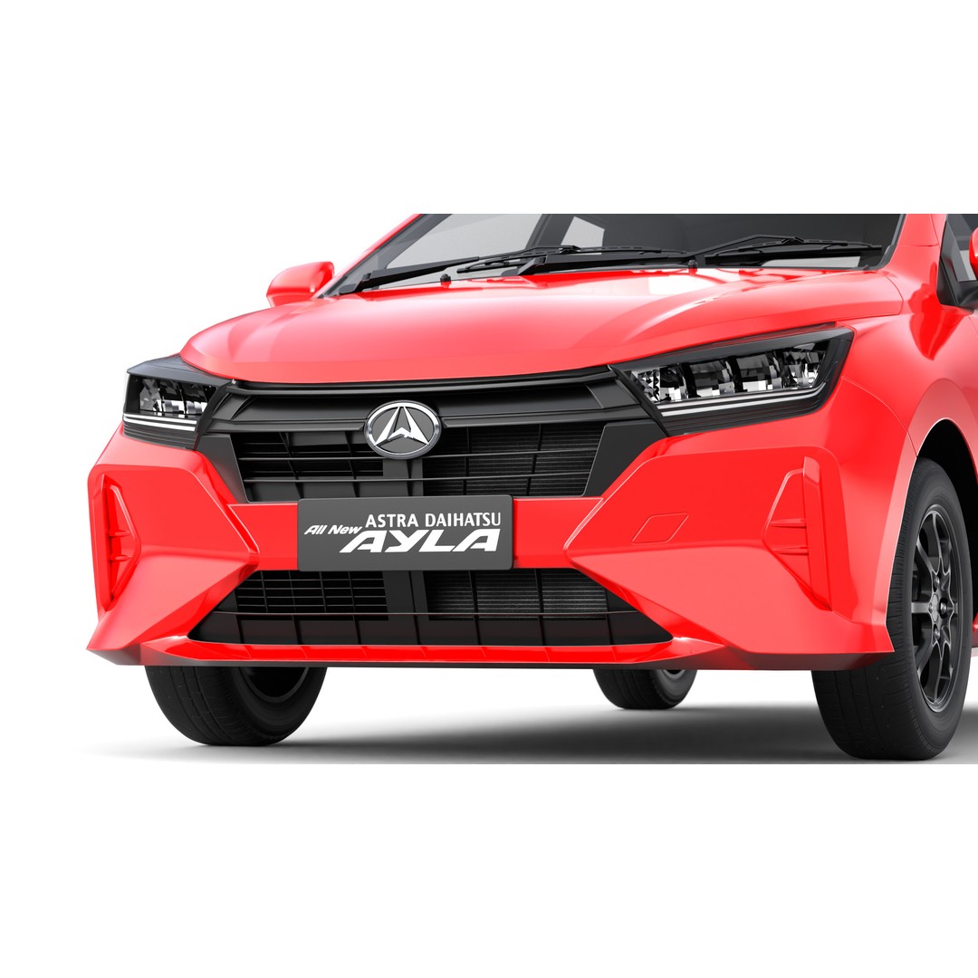 Daihatsu Ayla 2023 3D Model – Low Poly Game Asset, FBX, OBJ, Blender - View 10