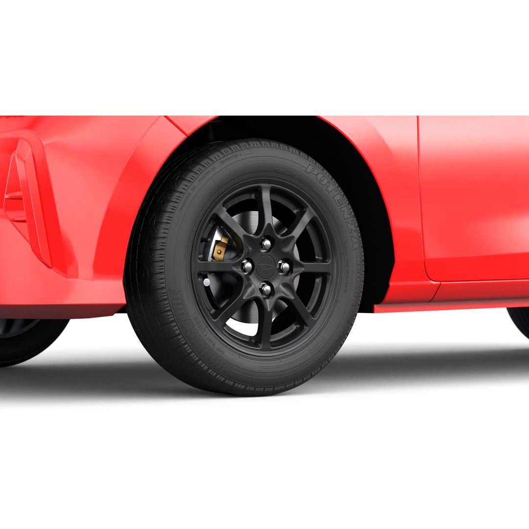 Daihatsu Ayla 2023 3D Model – Low Poly Game Asset, FBX, OBJ, Blender - View 12
