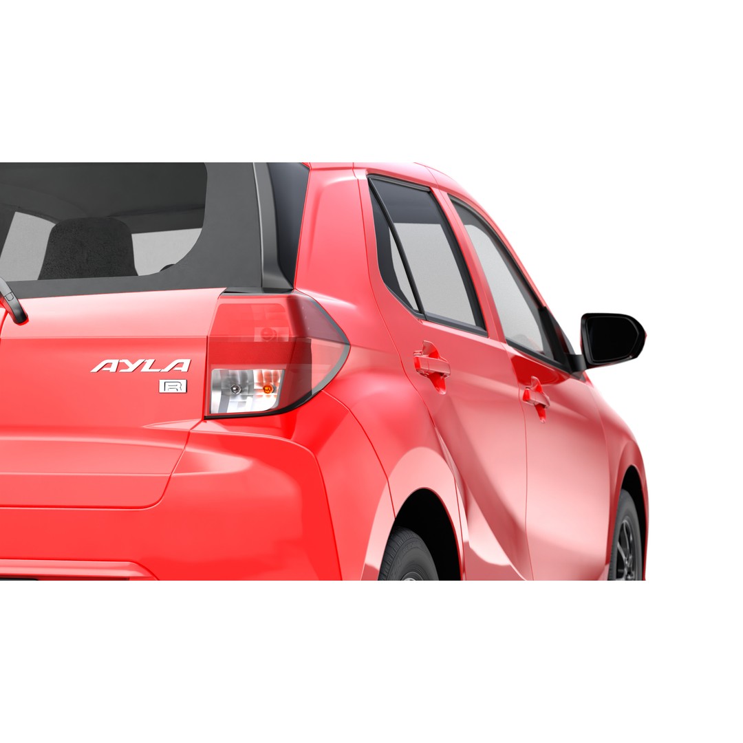 Daihatsu Ayla 2023 3D Model – Low Poly Game Asset, FBX, OBJ, Blender - View 23