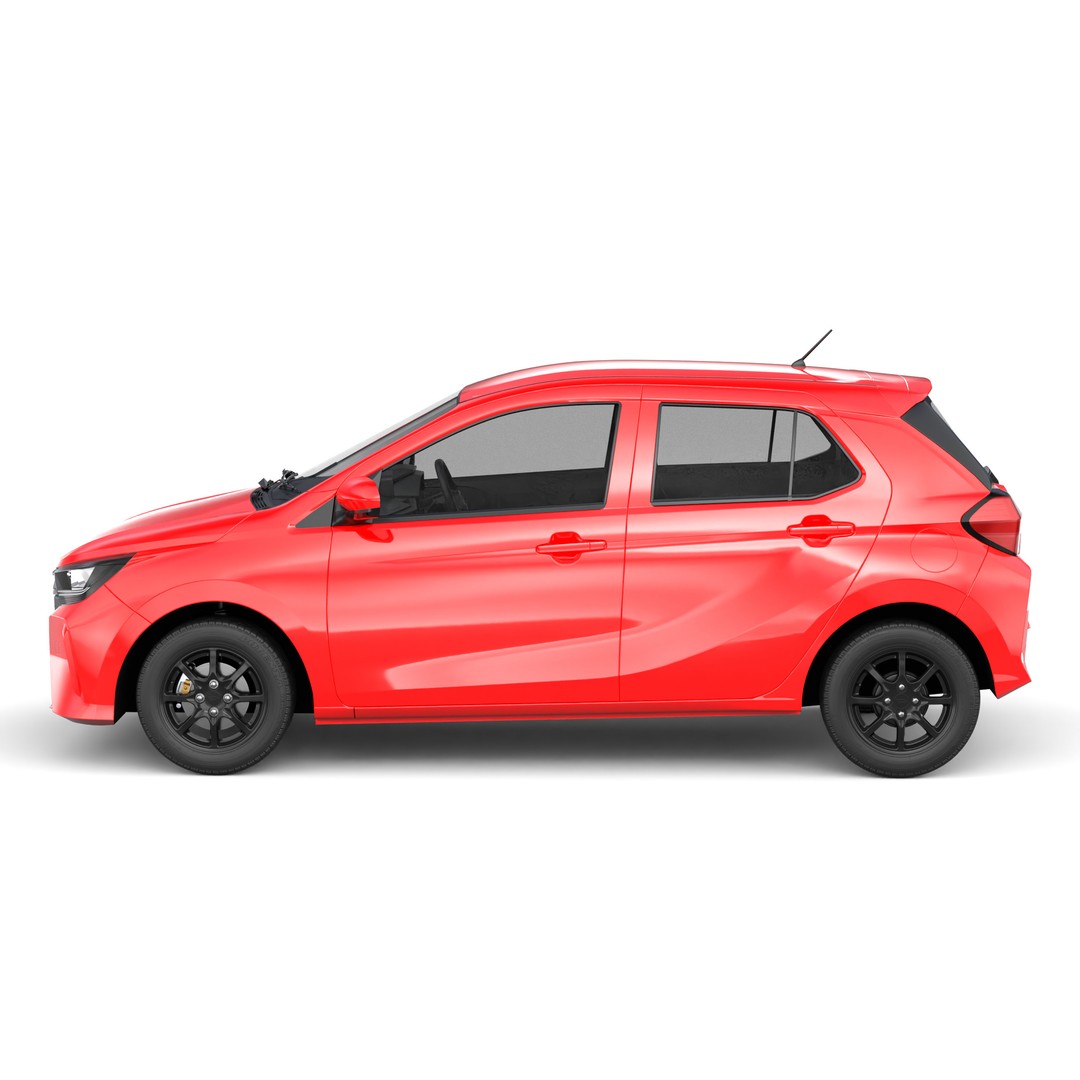 Daihatsu Ayla 2023 3D Model – Low Poly Game Asset, FBX, OBJ, Blender - View 3