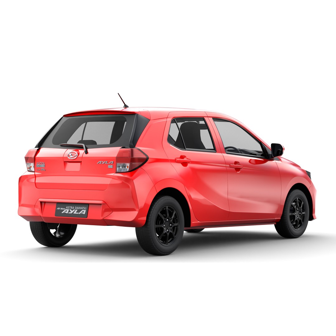 Daihatsu Ayla 2023 3D Model – Low Poly Game Asset, FBX, OBJ, Blender - View 6