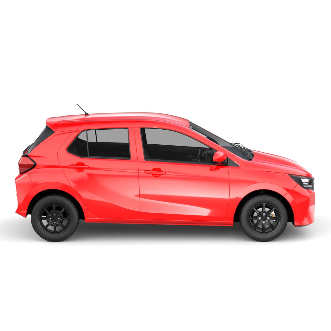 Daihatsu Ayla 2023 3D Model – Low Poly Game Asset, FBX, OBJ, Blender - View 7