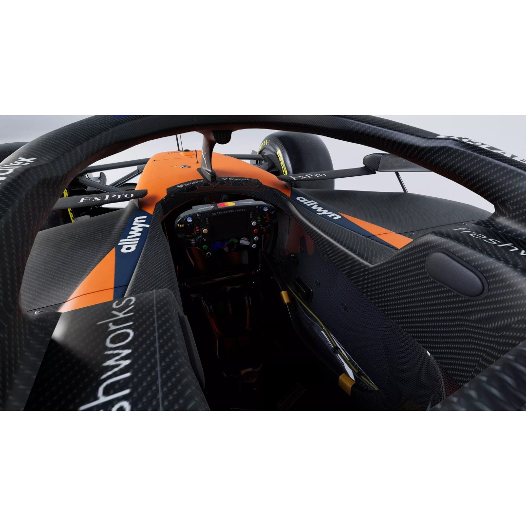 2026 McLaren MCL40 3D Model – Low Poly Game-Ready Racing Car, FBX, OBJ