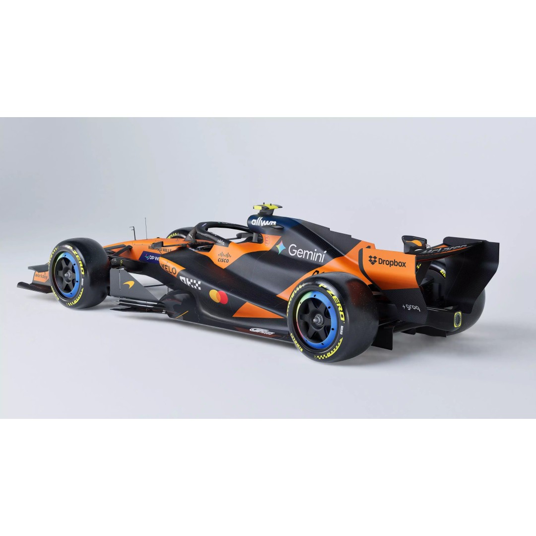 2026 McLaren MCL40 3D Model – Low Poly Game-Ready Racing Car, FBX, OBJ - View 13