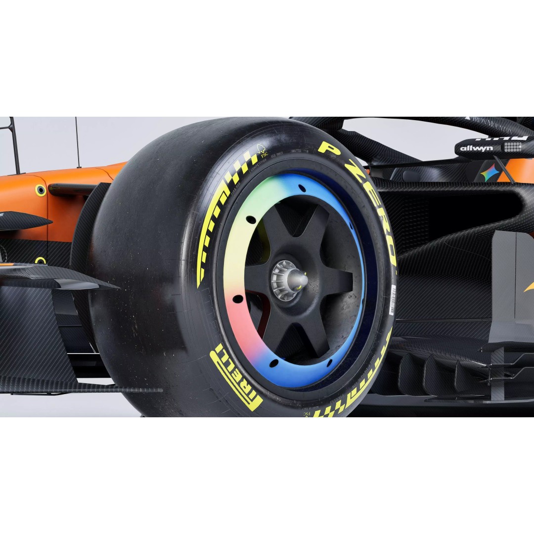 2026 McLaren MCL40 3D Model – Low Poly Game-Ready Racing Car, FBX, OBJ - View 15