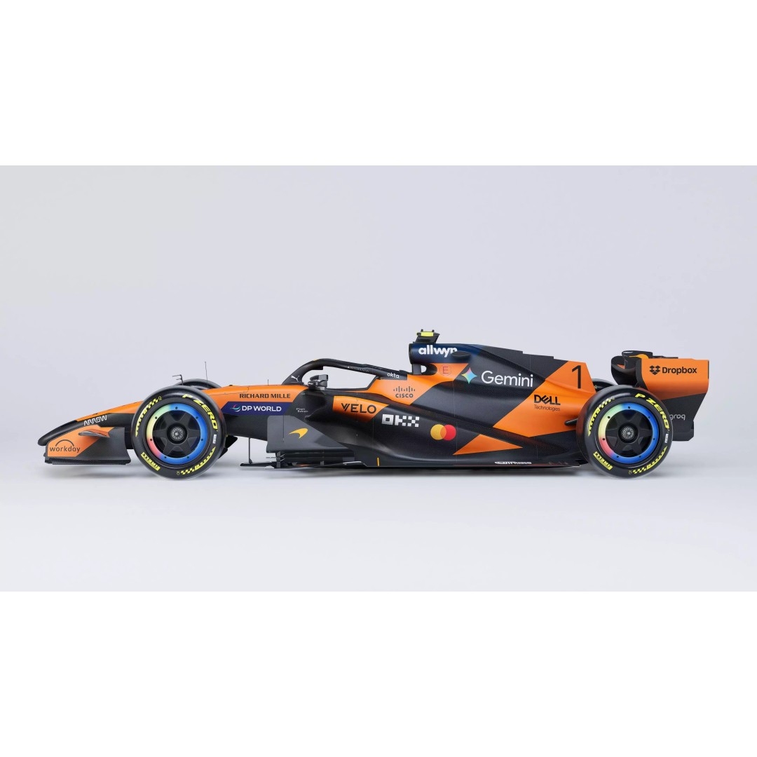 2026 McLaren MCL40 3D Model – Low Poly Game-Ready Racing Car, FBX, OBJ - View 3