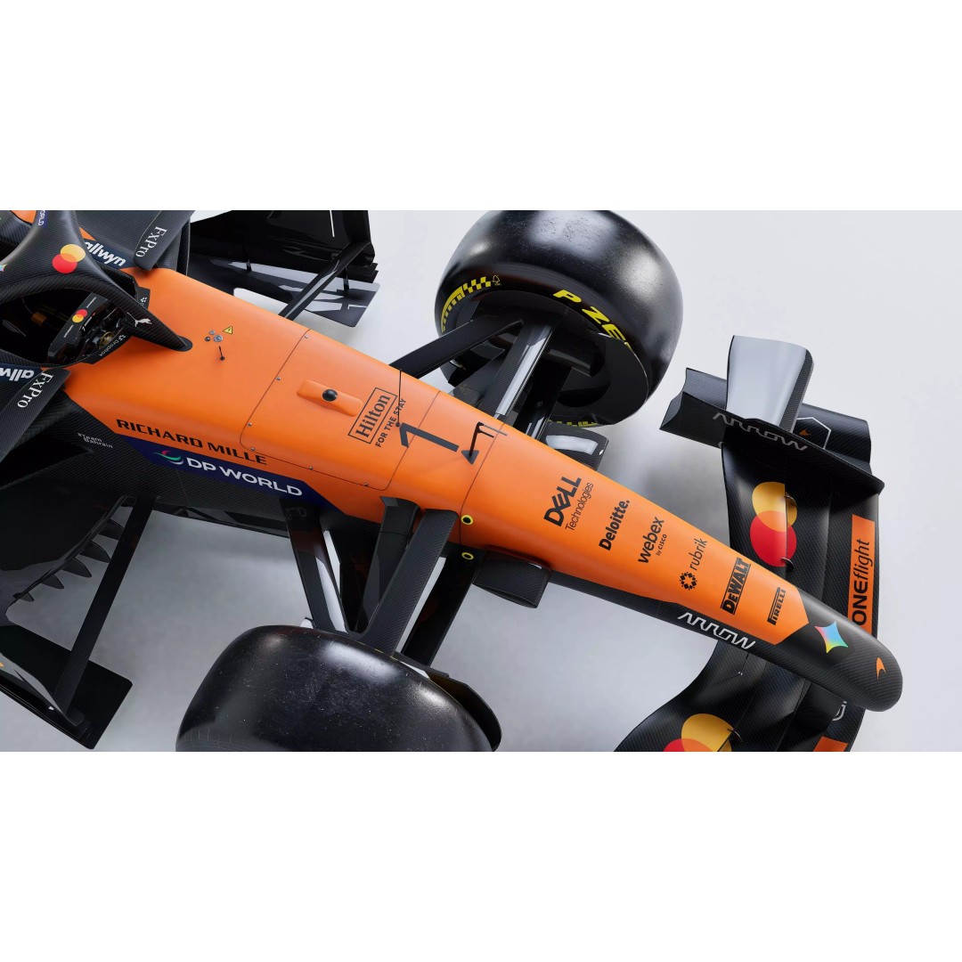 2026 McLaren MCL40 3D Model – Low Poly Game-Ready Racing Car, FBX, OBJ - View 4