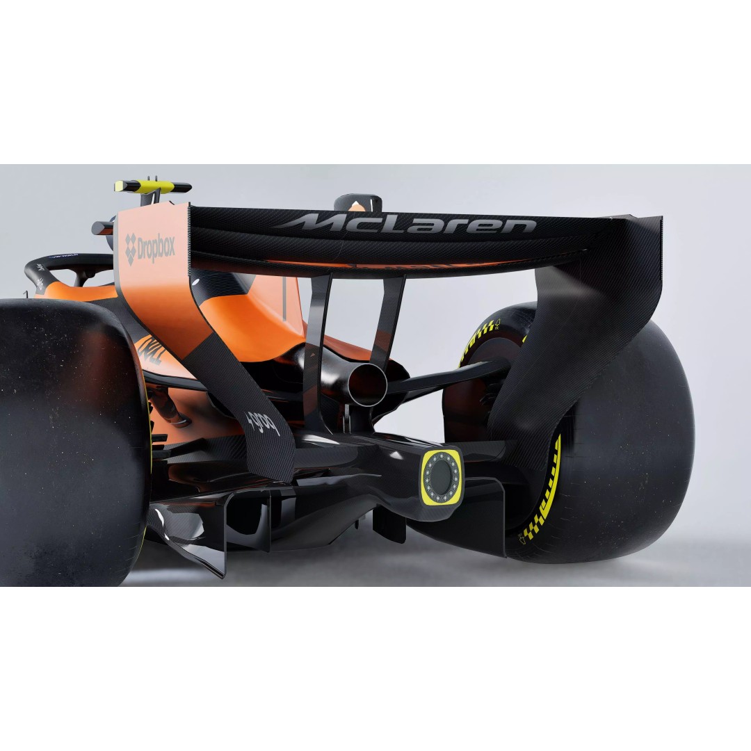 2026 McLaren MCL40 3D Model – Low Poly Game-Ready Racing Car, FBX, OBJ - View 5