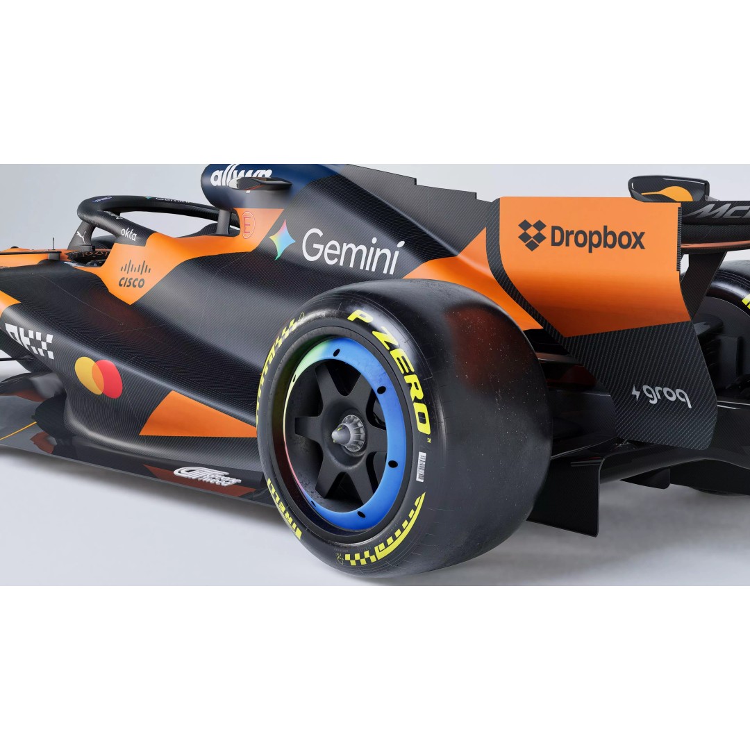 2026 McLaren MCL40 3D Model – Low Poly Game-Ready Racing Car, FBX, OBJ - View 6