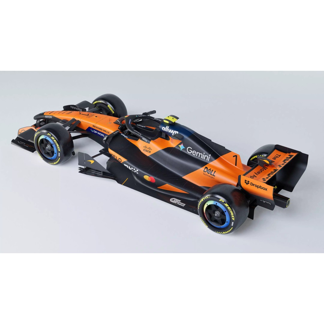 2026 McLaren MCL40 3D Model – Low Poly Game-Ready Racing Car, FBX, OBJ - View 7