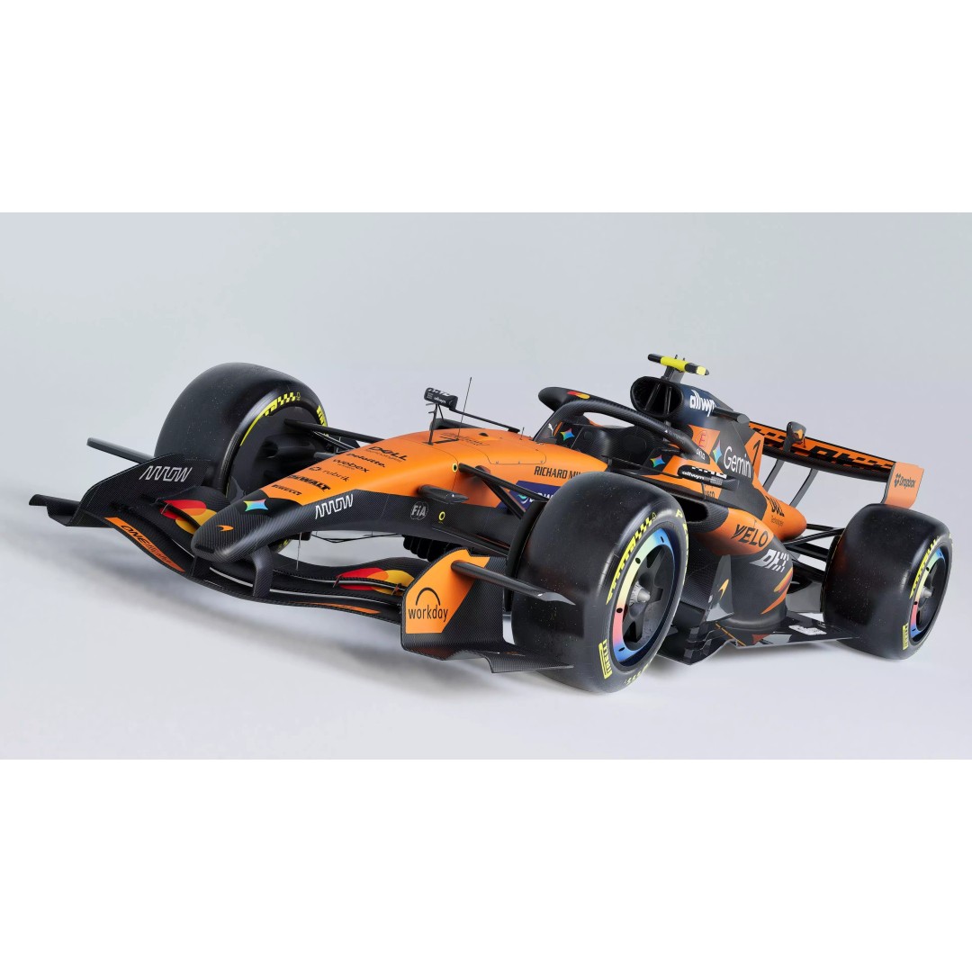2026 McLaren MCL40 3D Model – Low Poly Game-Ready Racing Car, FBX, OBJ - View 8