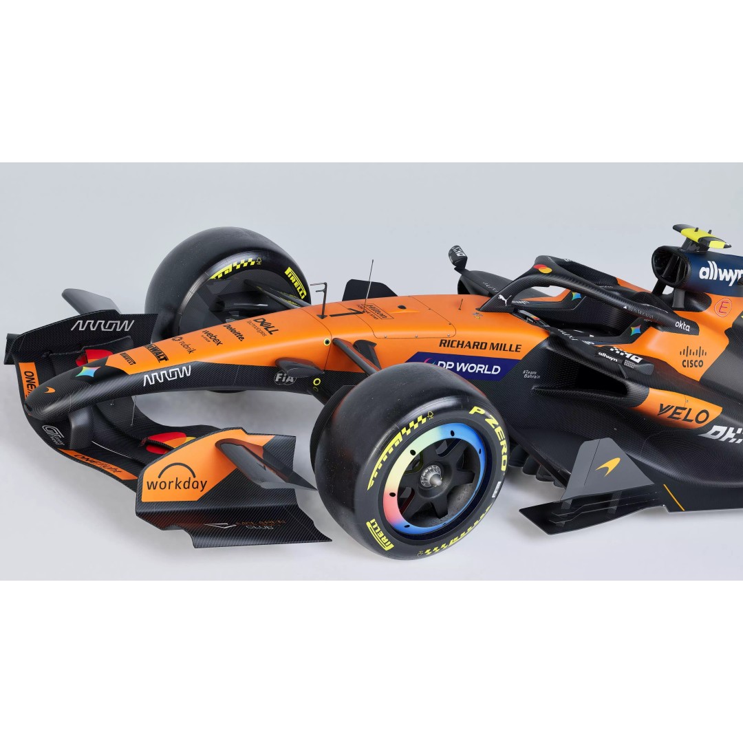2026 McLaren MCL40 3D Model – Low Poly Game-Ready Racing Car, FBX, OBJ - View 9