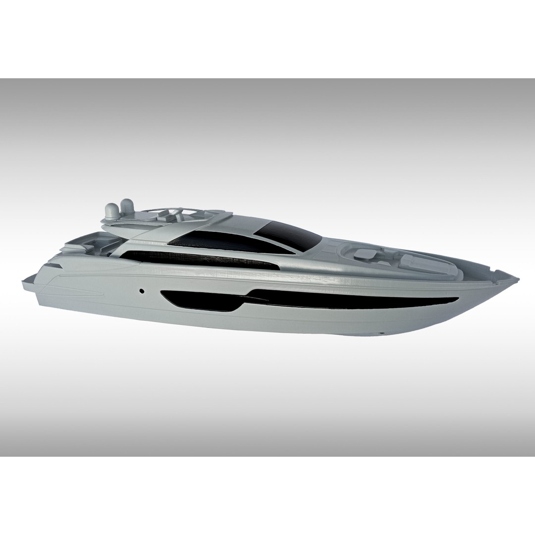 Riva 88 Domino Yacht 3D Model – Realistic Render & 3D Print, FBX, OBJ - View 16