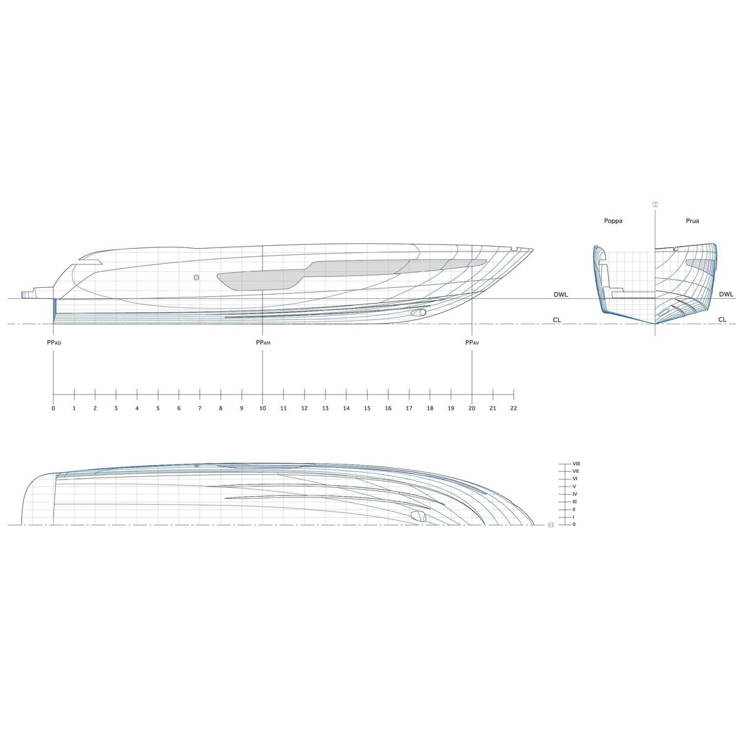 Riva 88 Domino Yacht 3D Model – Realistic Render & 3D Print, FBX, OBJ - View 20