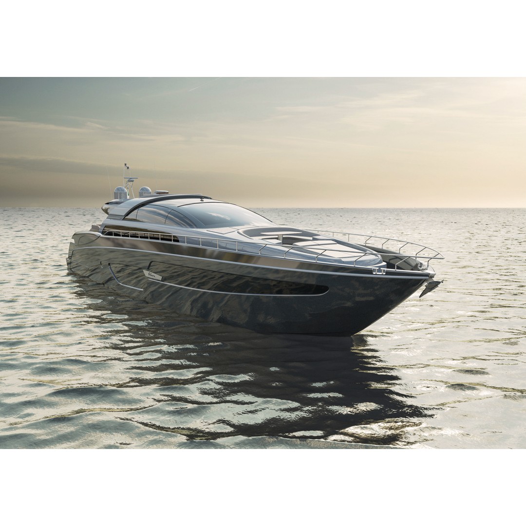 Riva 88 Domino Yacht 3D Model – Realistic Render & 3D Print, FBX, OBJ - View 8