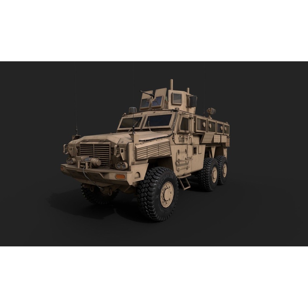 RG-33 MRAP 3D Model – Low Poly Military Vehicle, FBX, PBR Textures - View 3
