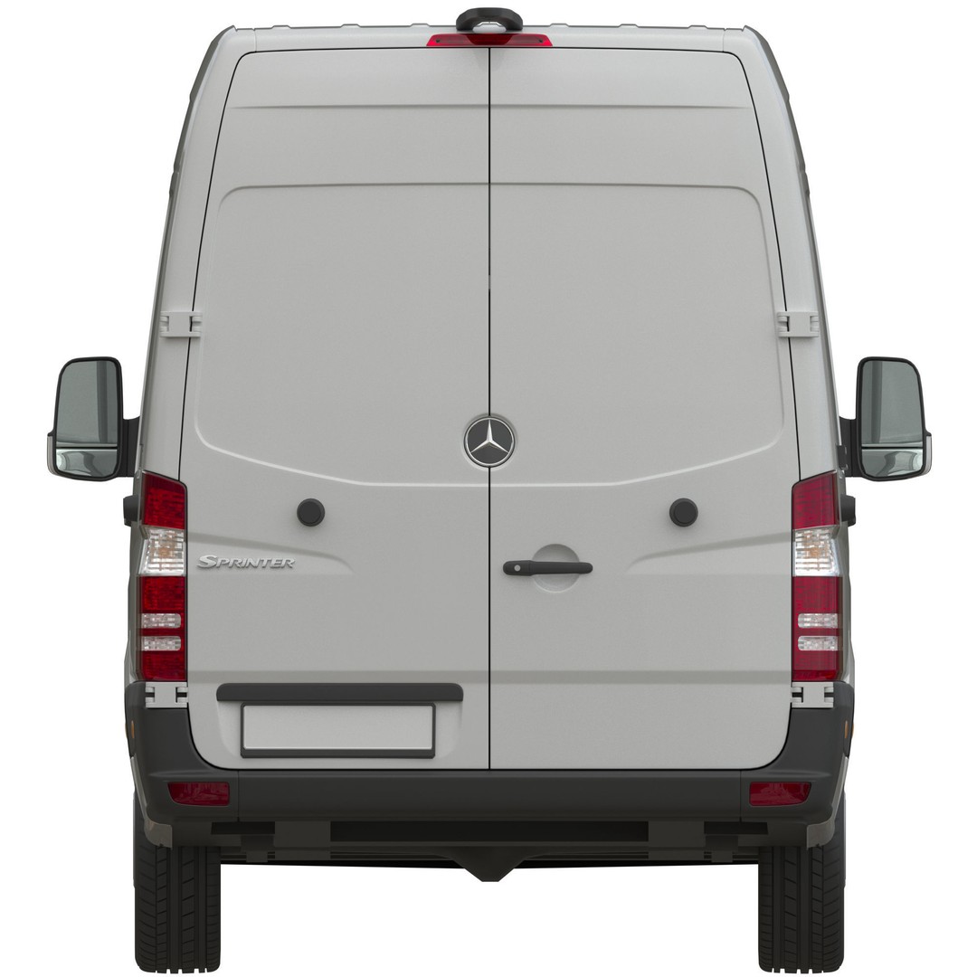 Mercedes-Benz Sprinter 2015 3D Model – Panel Van L3H2, FBX, Game Ready - View 10