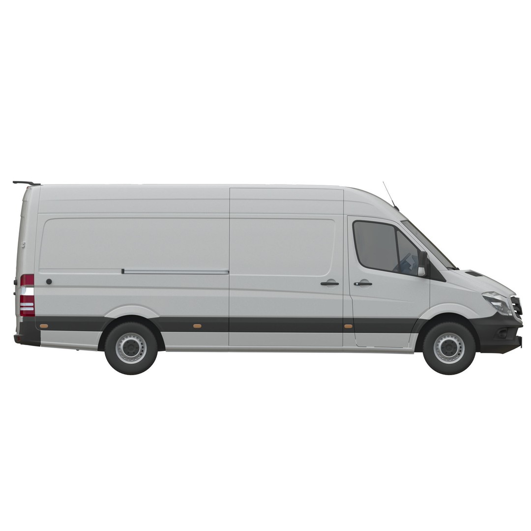 Mercedes-Benz Sprinter 2015 3D Model – Panel Van L3H2, FBX, Game Ready - View 11