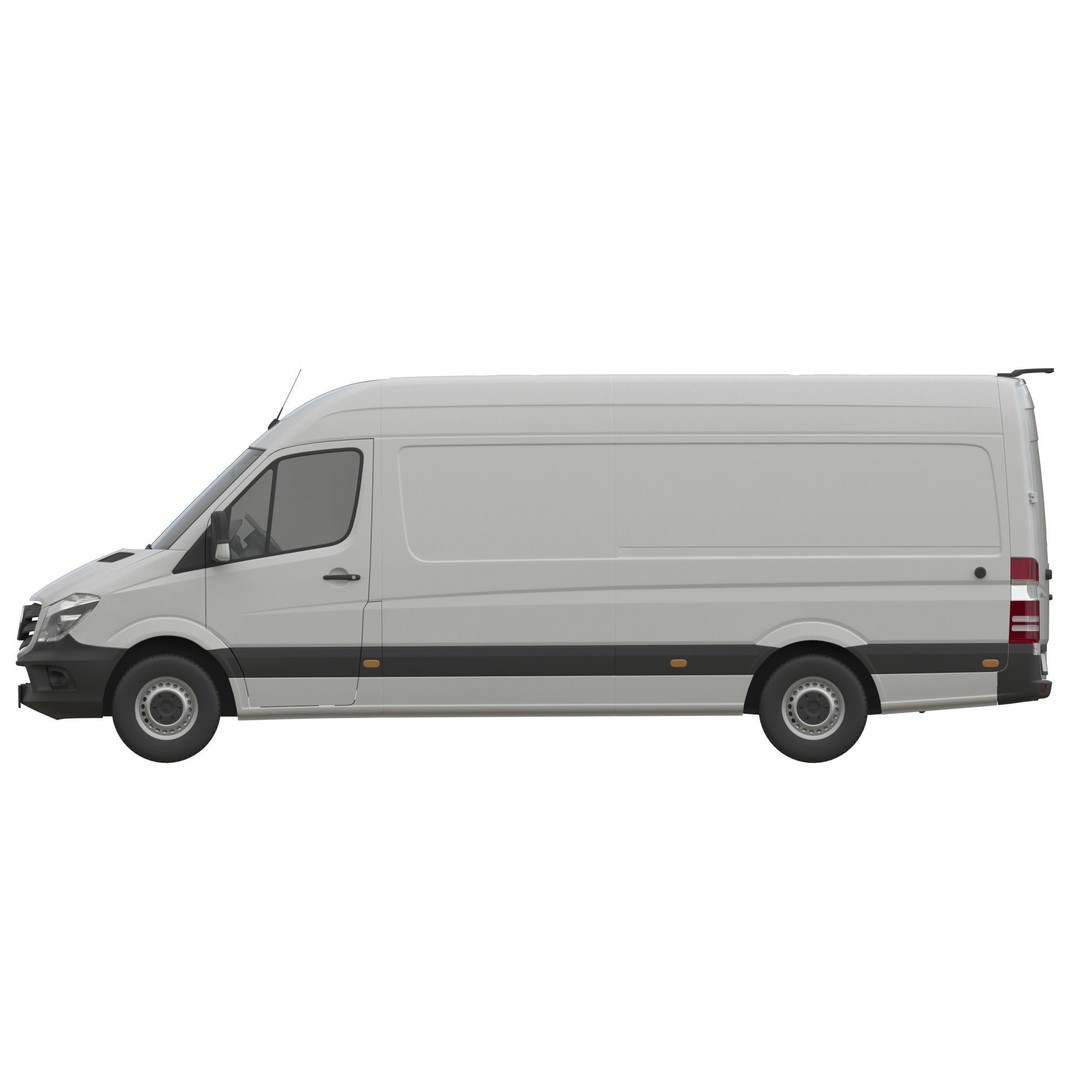 Mercedes-Benz Sprinter 2015 3D Model – Panel Van L3H2, FBX, Game Ready - View 12