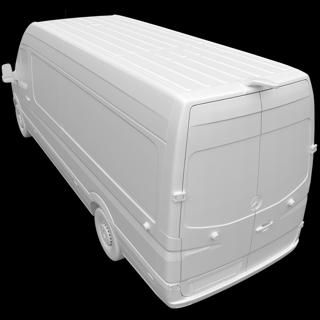 Mercedes-Benz Sprinter 2015 3D Model – Panel Van L3H2, FBX, Game Ready - View 15